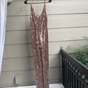 BB Dakota velvet jumpsuit size 4 - NEVER WORN